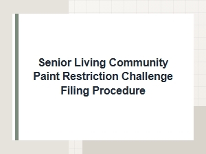 How to File a Paint Restriction Appeal in Senior Living