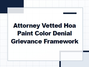 Florida Ombudsman Mediation for Hoa Paint Color Denials
