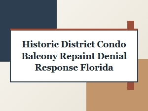 Hoa Appeal Template for Florida Historic Balcony Denial